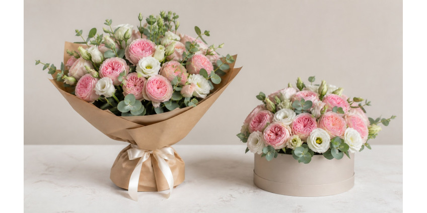 French bouquet vs hatbox arrangement — differences and who each suits