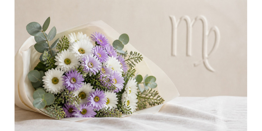 Virgo — the zodiac's flower: aster, chrysanthemum, and the bouquet that survives inspection