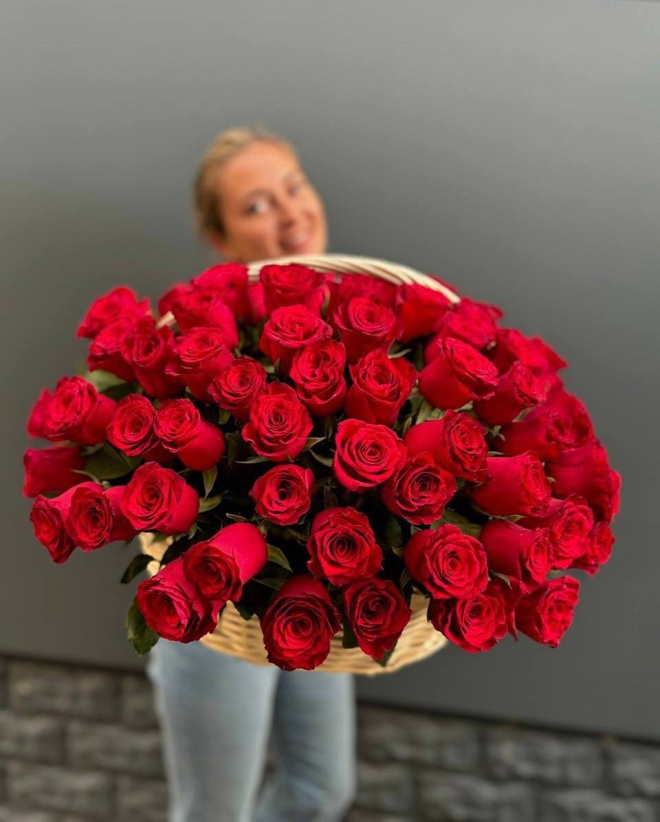 Roses in Baskets