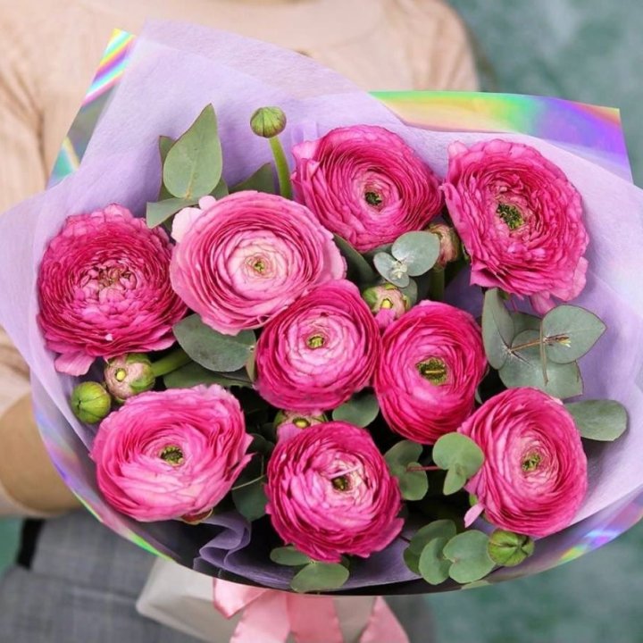 Ranunculus with Eucalyptus No. 2 in Antwerp