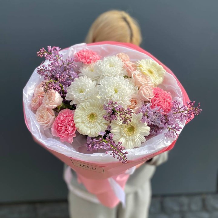 Delicate Bouquet with Lilac in Shanghai