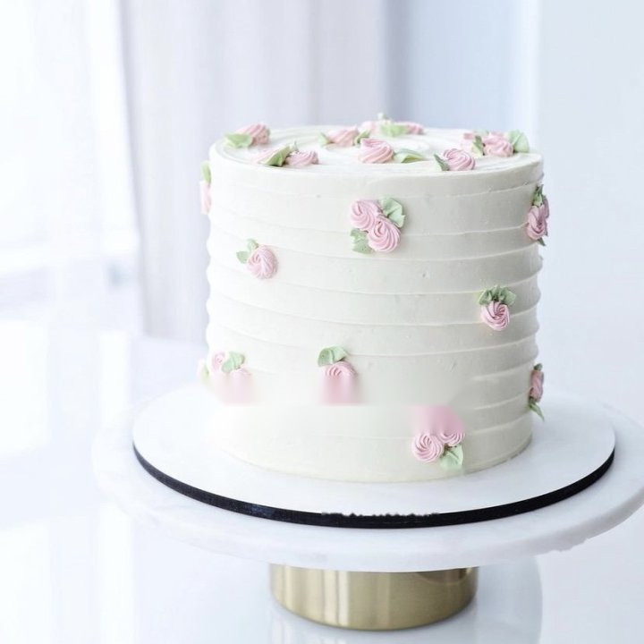 Cake "Roses in Snow"