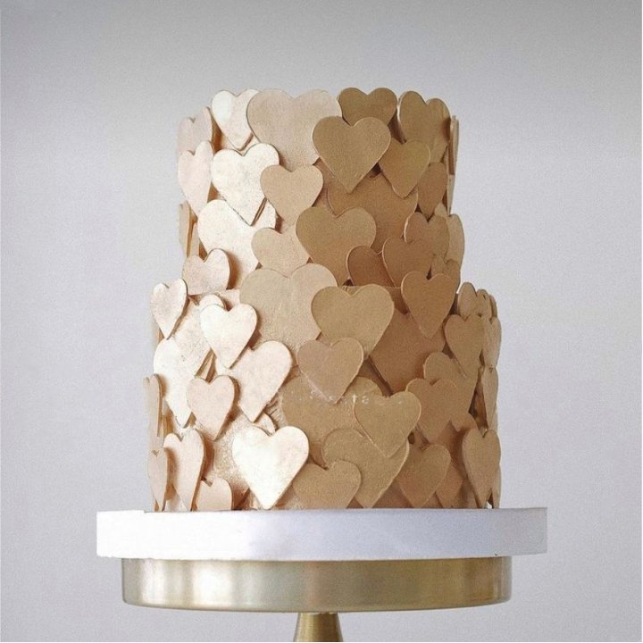 Торт "Hearts" gold в Сиде