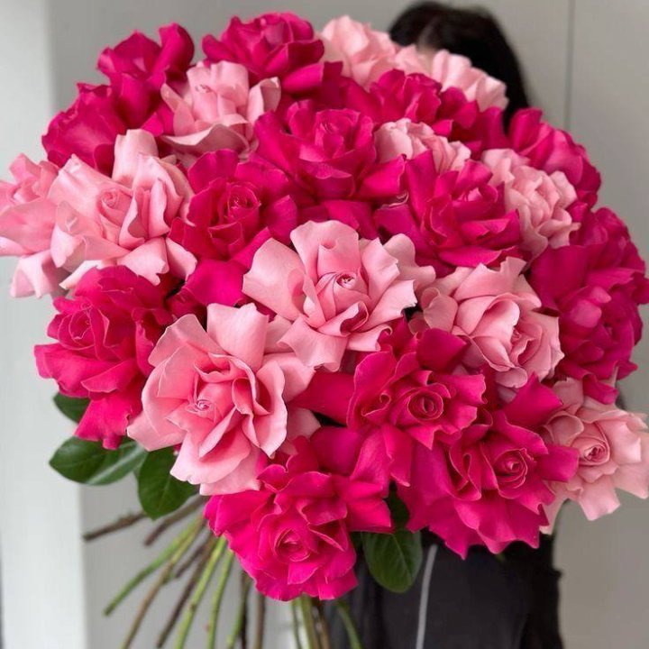 25 Mixed Ecuadorian Roses in Side