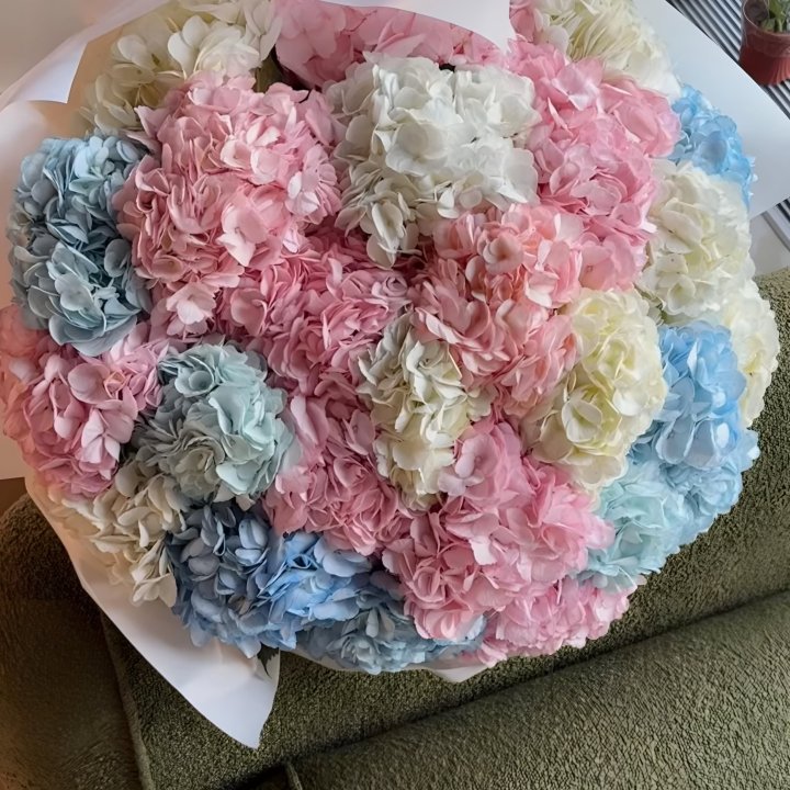 Mixed Hydrangea Bouquet in London