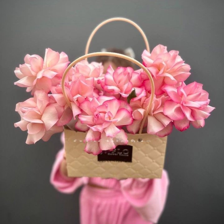 Wendi Pink Roses Handbag in Dubai