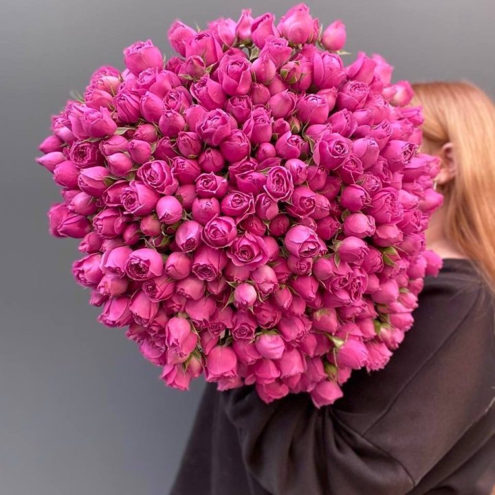 101 Misty Bubbles Peony Roses in Baku