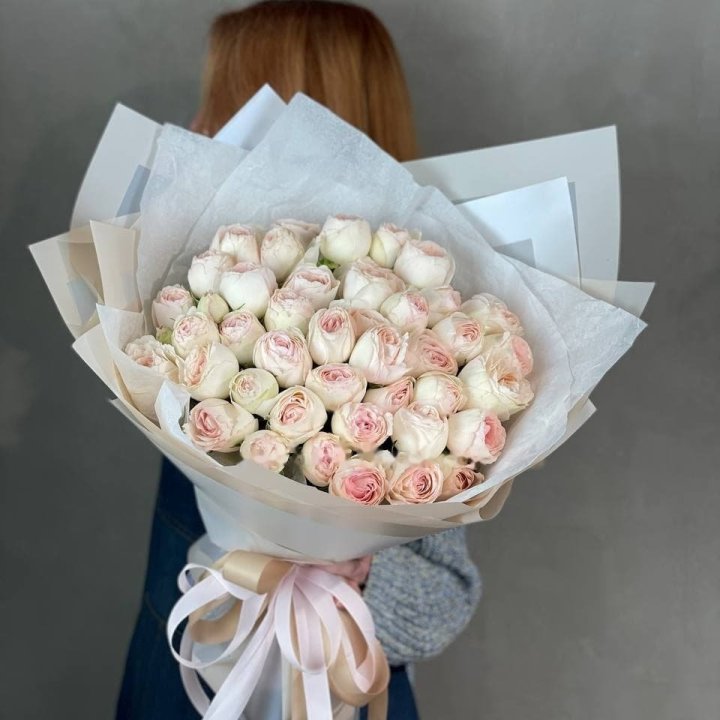 Bouquet of Porcelain Lace Peony Roses in Bangalore