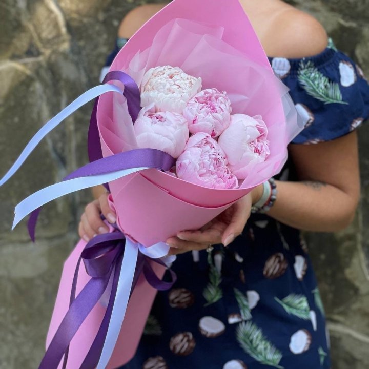 Peony Bouquet "NAY" in Dushanbe