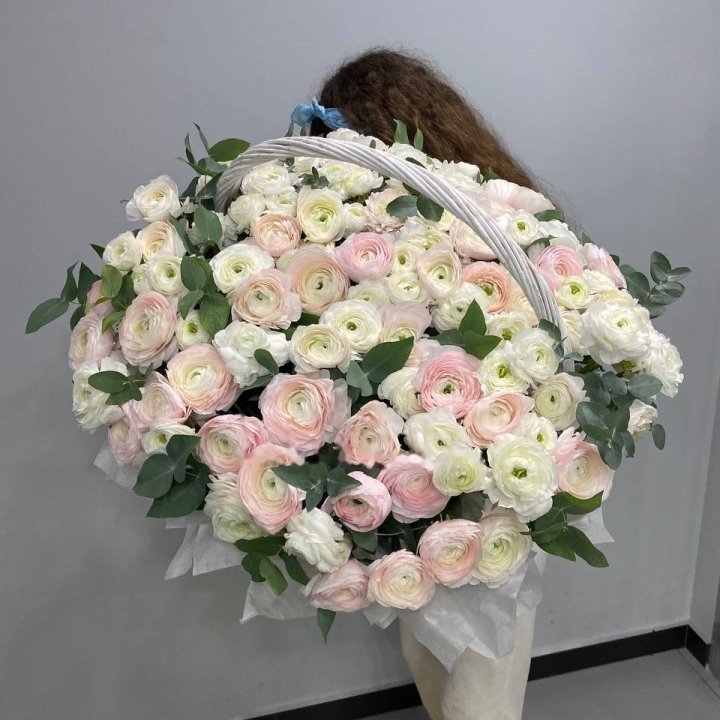 Ranunculus in a Basket in Antwerp