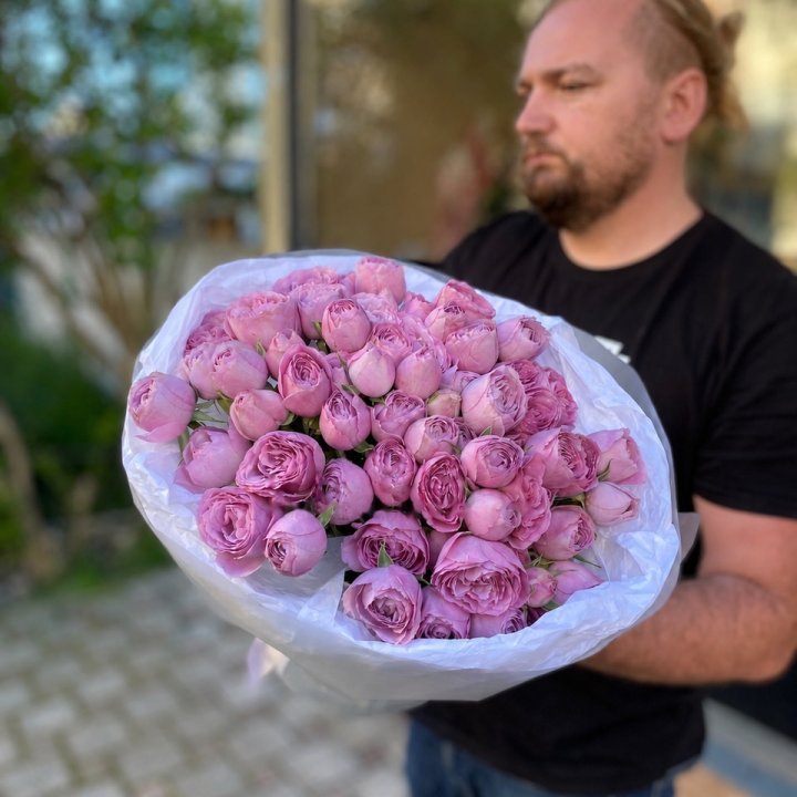 15 Peony Lavender Roses in Dubai