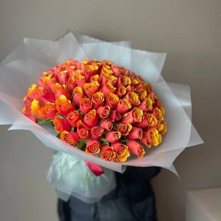 101 Kenyan Fiery Roses in Mexico City