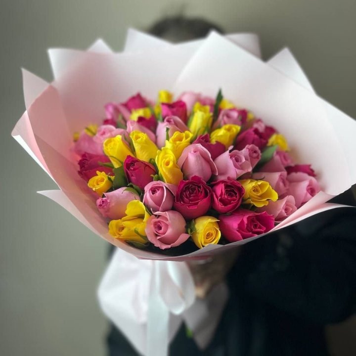 Bouquet of 51 Mixed Roses (Kenya) in Sharjah