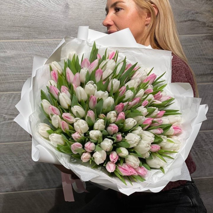 101 Tender Tulips Mix in Astana