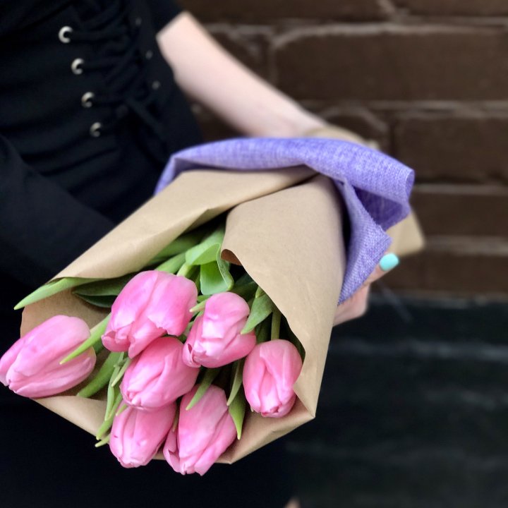 Pink Tulips Bouquet in Nicosia